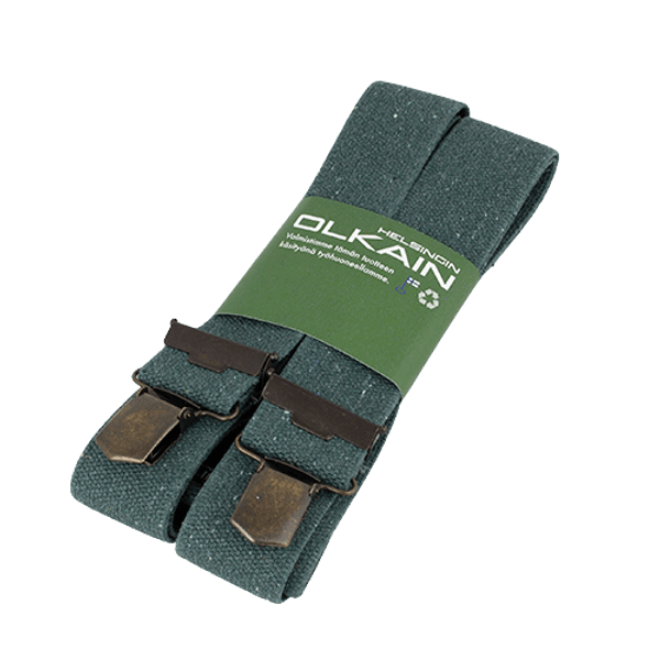 Henkseli Y-malli kierrätyspuuvilla vihreä