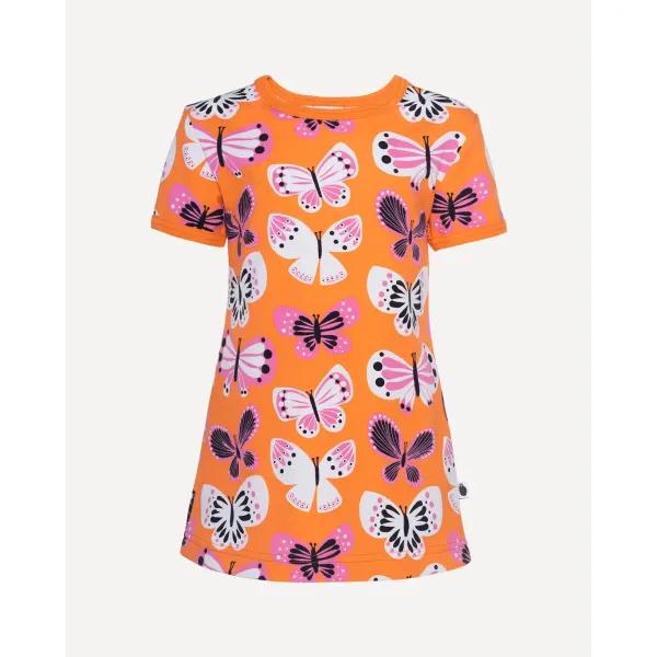 VIOLA tunika, Perhoset, oranssi - pinkki