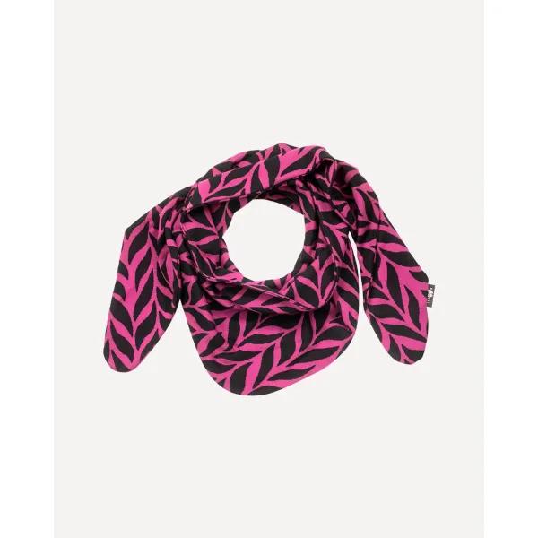 HUIVI jacquard, Palmikko, violetti - musta