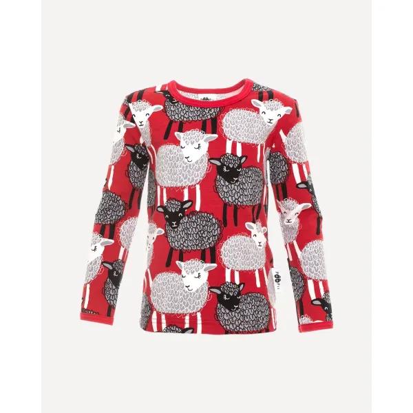 ULJAS paita, Bää, punainen - harmaa