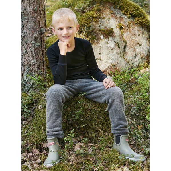 Lasten villafleecehousut - Harmaa