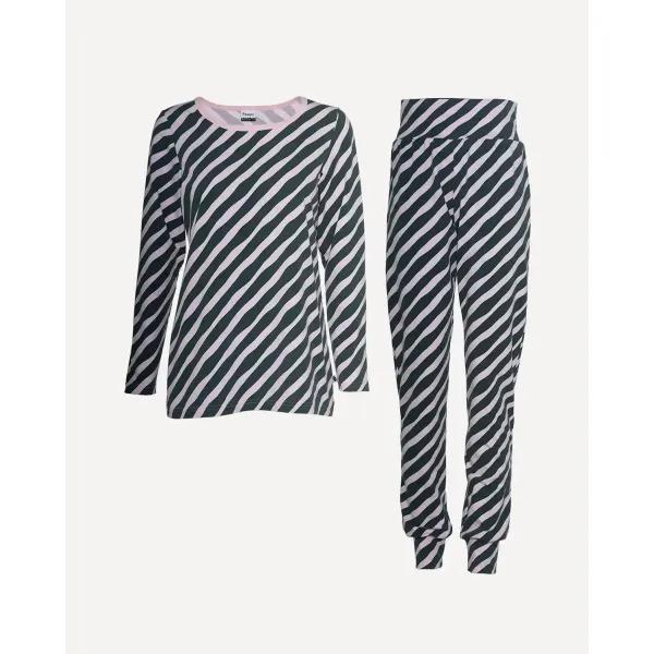 MALLA pyjama, Diagonaali, roosa - korpi