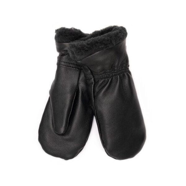 Kotimaiset nahkarukkaset lapsille – Villavuori – musta