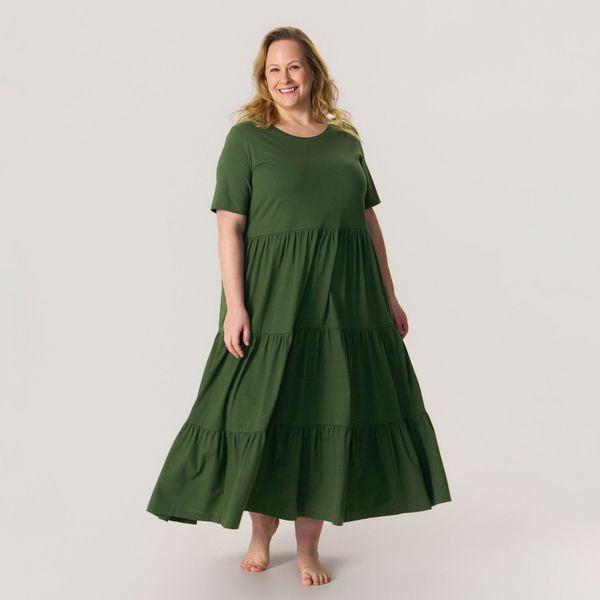 FRILLA lyhythihainen maksimekko