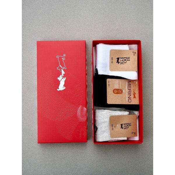 Lahjapakkaus: Pelastaja, 3 sukkaparin pakkaus