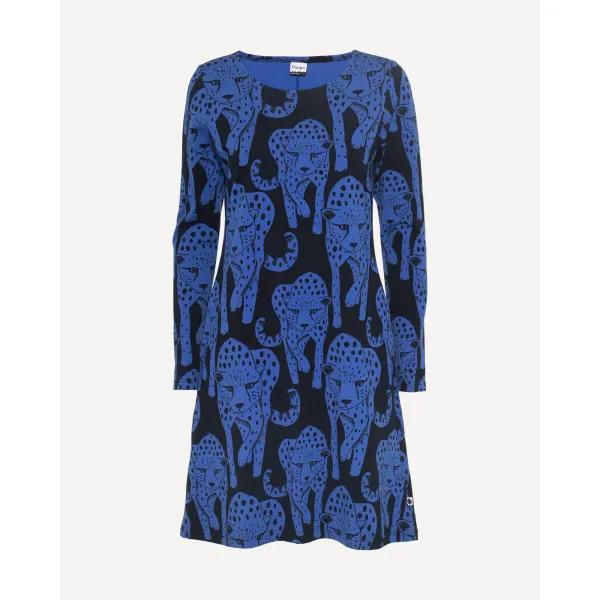 SINI mekko, Gepardi, sininen - musta