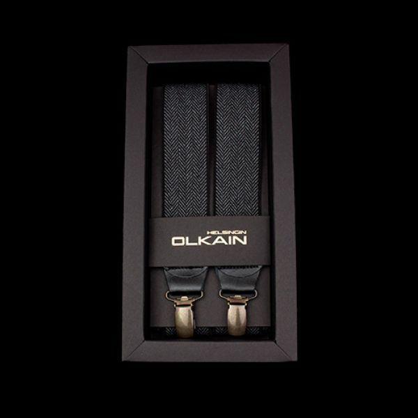 Krunikka Tweed musta 3,5 cm