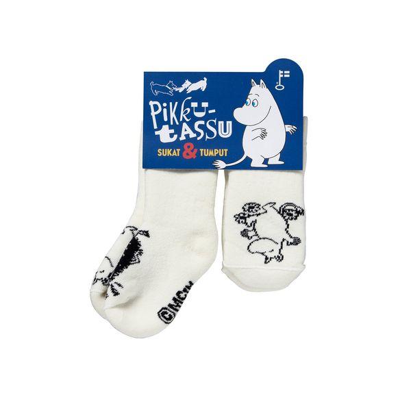 Muumi ja Haisuli sukka+tumppu - Luonnonvalkoinen