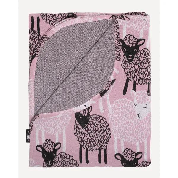 TORKKUPEITTO jacquard, Bää, vaaleanpunainen