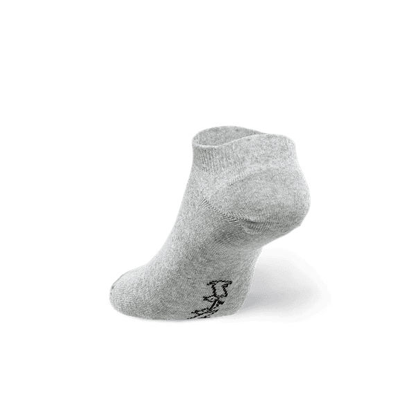 Matalavartiset kierrätyspuuvillasukat - Harmaa