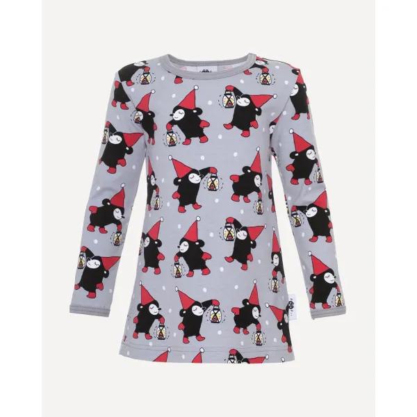 VIENO tunika, Tonttu, harmaa - punainen - keltainen