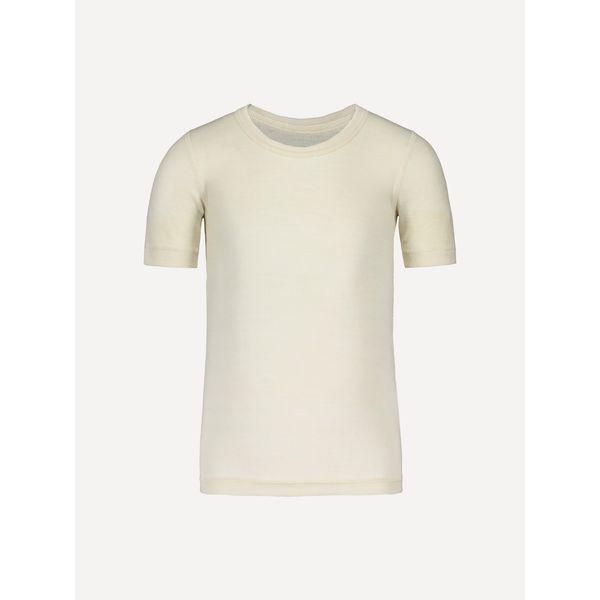 OUTLET: Lasten lyhythihainen aluspaita silkkivillaa, valkoinen