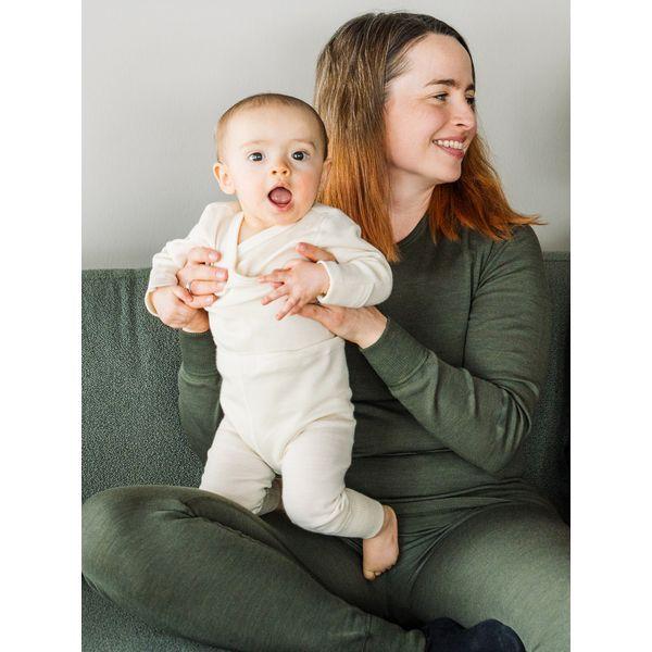 Vauvan alushousut merinovillaa, valkoinen