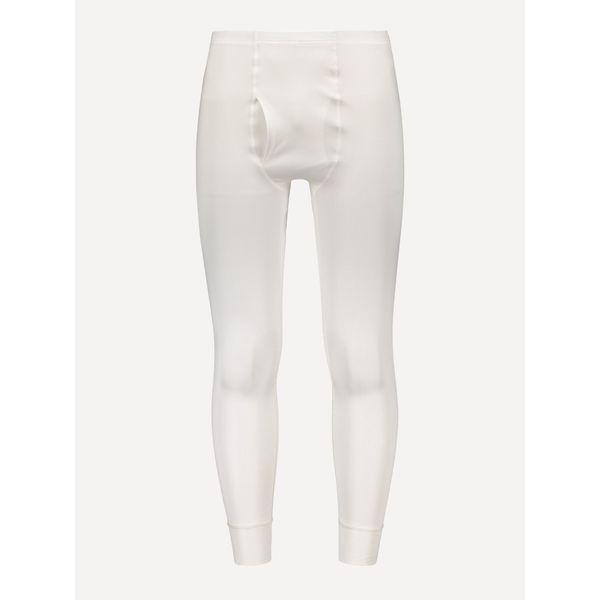 Miesten pitkät alushousut silkkiä - Valkoinen