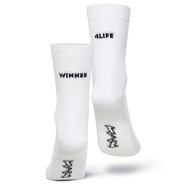 Winner4Life puuvillaurheilusukka - valkoinen