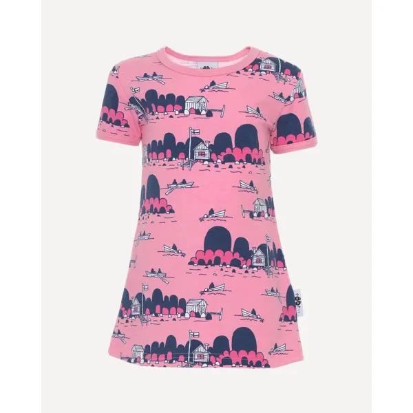 VIOLA tunika, Saaristo, vaaleanpunainen - pinkki - mustikka