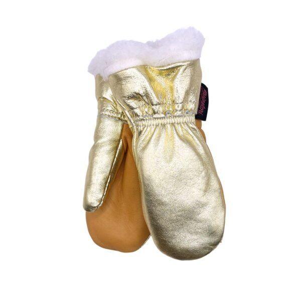 Lämpöiset kimallenahkarukkaset lapsille – Villavuori – kulta