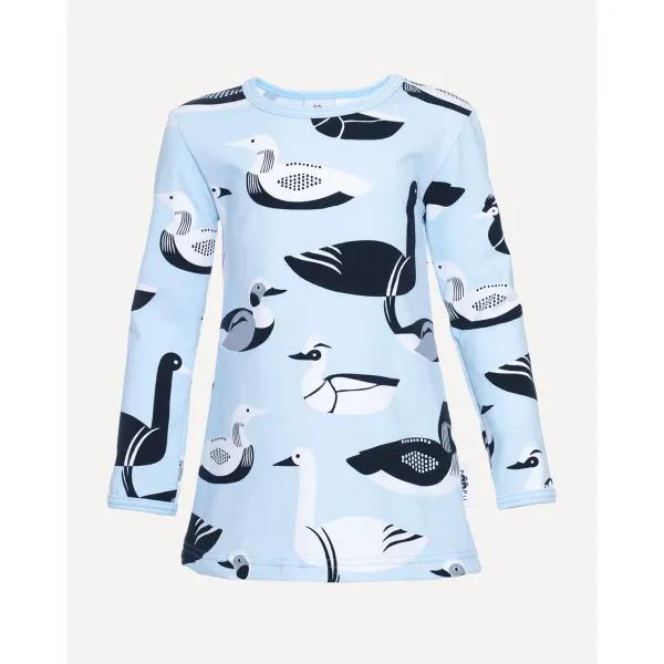 VIENO tunika, Vesilinnut, vaaleansininen - harmaa