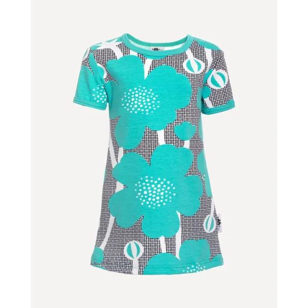 VIOLA tunika, Niittyleinikki, turkoosi