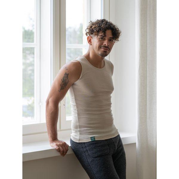 Metsä: aikuisten hihaton aluspaita silkkivillaa, unisex