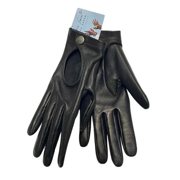 Ajohanskat – Vuoriton nahkasormikas – Nahkasormikkaat naisille – musta