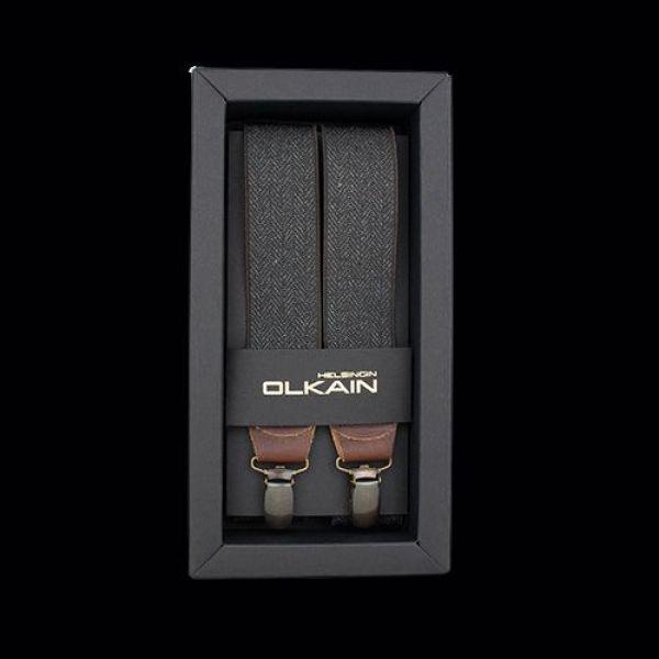 Krunikka Tweed ruskea 3,5 cm