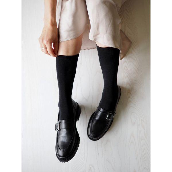 Premium silkkivillasukat, musta