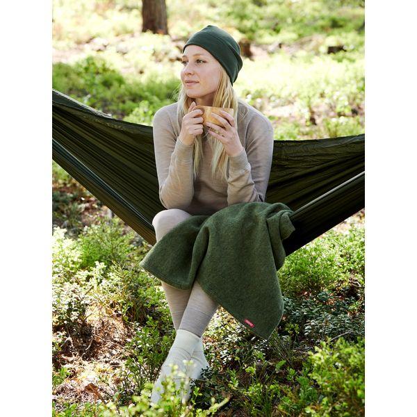 Pitkähihainen aluspaita merinovillaa, unisex - Hiekka