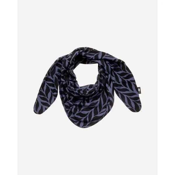 HUIVI jacquard, Palmikko, mustikka - musta