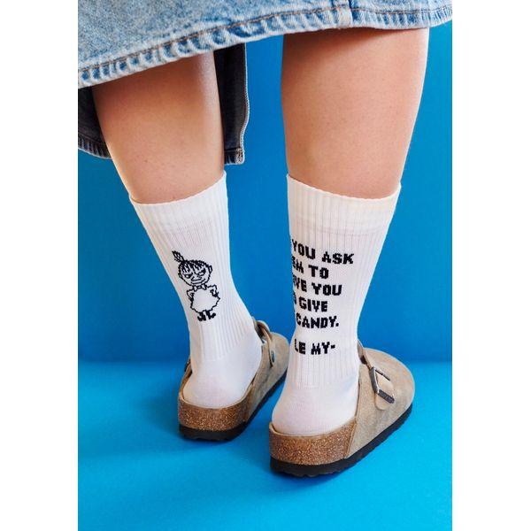 Pikkumyy: Give them Candy , luomupuuvillasukka