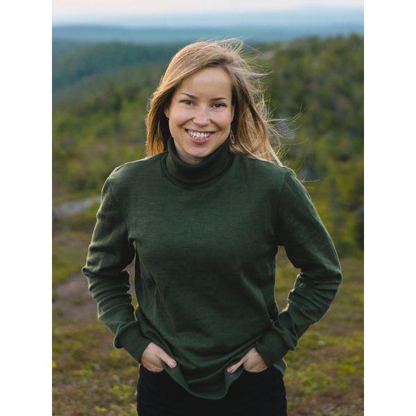 Poolopaita merinovillaa, unisex - Vihreä