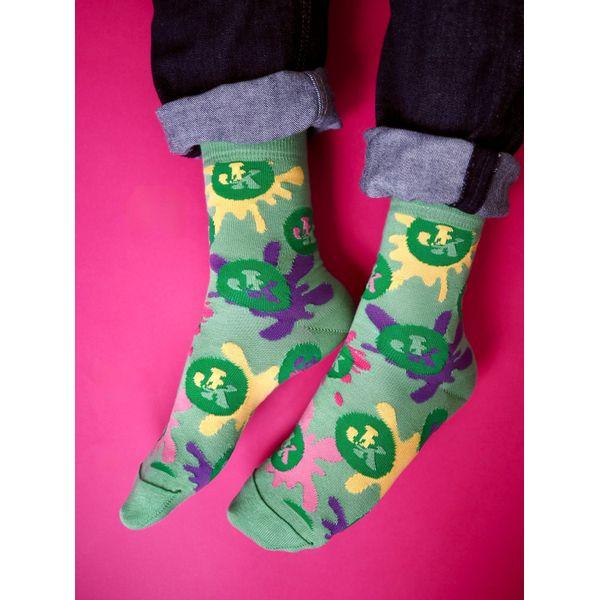 Läiskätesti - Janne Kataja x Sidoste, vihreät luomupuuvillasukat