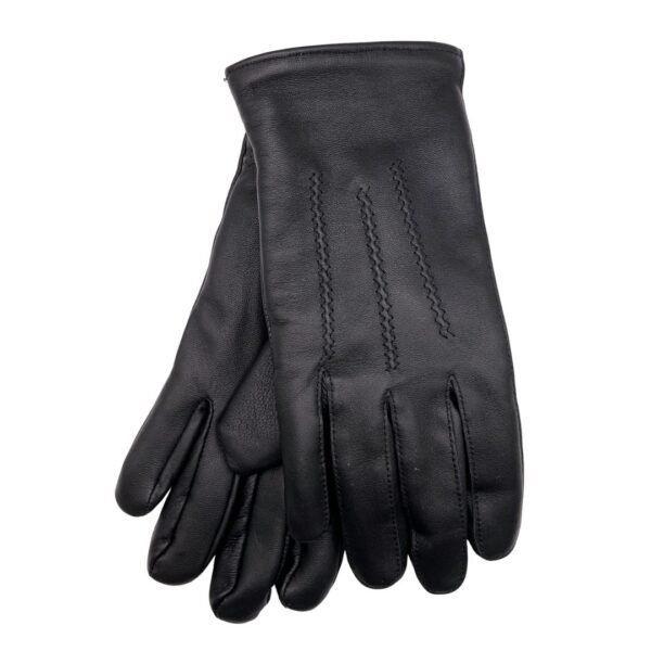 Nahkasormikkaat miehille – musta