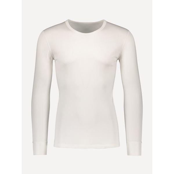 Pitkähihainen aluspaita silkkiä, unisex - Valkoinen