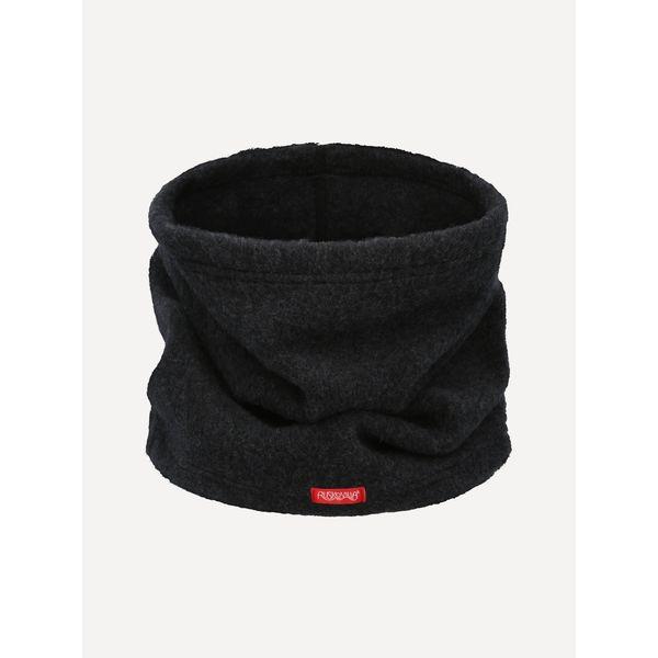 Tuubihuivi villafleeceä, leveä - Antrasiitti