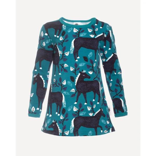 VIENO tunika, Runo, petrooli - mustikka