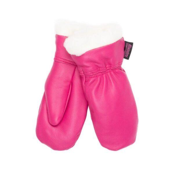 Kotimaiset nahkarukkaset lapsille – Villavuori – fuksia