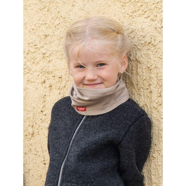 Lasten tuubihuivi merinovillaa - Hiekka