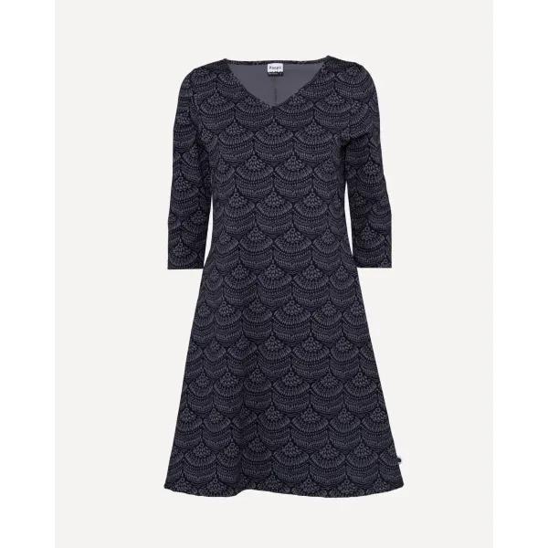 SAIMA mekko, Pitsi, tummanharmaa - musta
