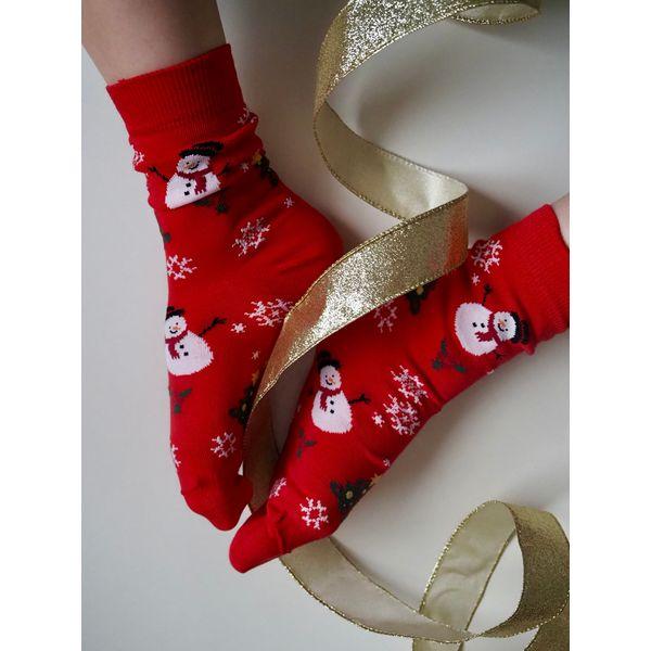 Lasten Joulun ihmemaa, puuvillasukka - punainen