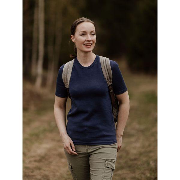T-paita merinovillaa, unisex, vihreä - Sininen