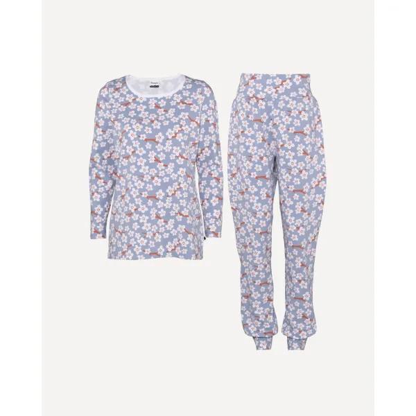 MALLA pyjama, Kirsikankukka, tunturi - ruoste