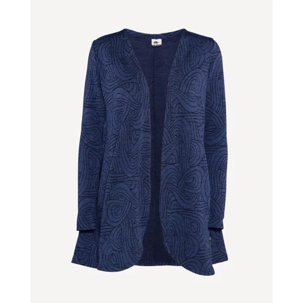 SYLI merinovillatakki, Loop, mustikka