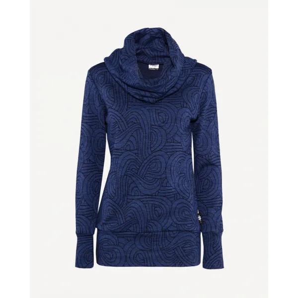 KUURA merinovillahuppari, Loop, mustikka