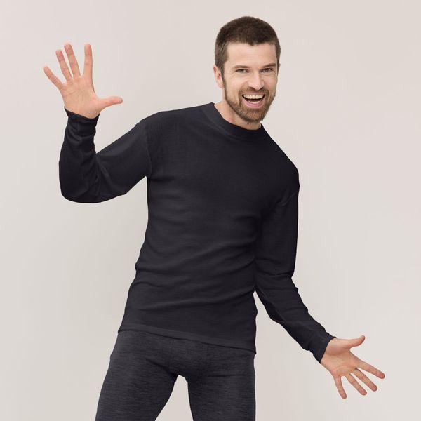 Miesten Timmi pitkähihainen paita, merinosilkki