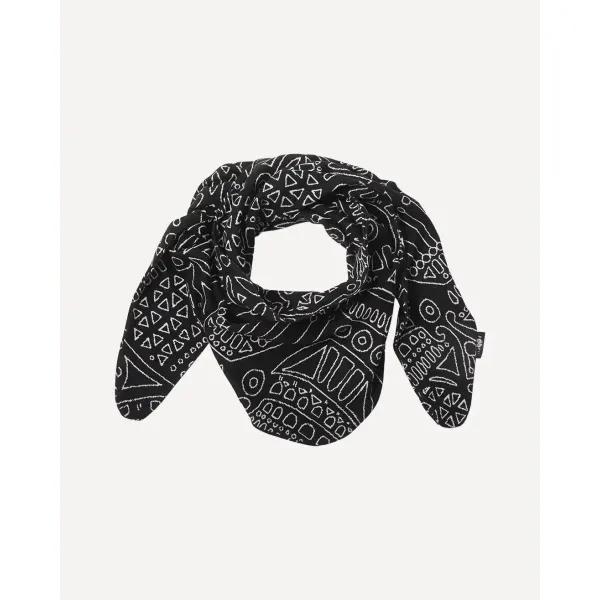 HUIVI jacquard, Rukinlapa, musta - luonnonvalkoinen