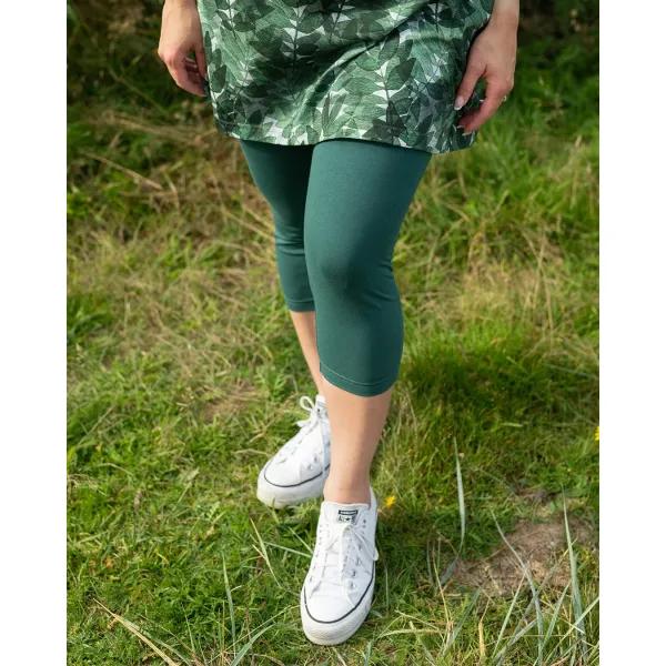 SOMA caprileggins, tummanvihreä