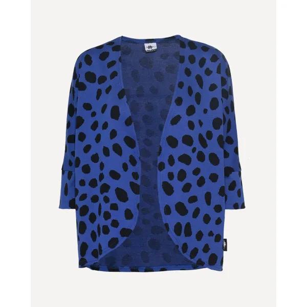 HELA neuletakki, Gepardi dots, sininen - musta