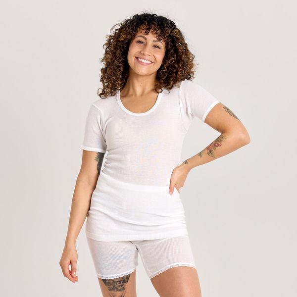 Naisten lyhythihainen laamapaita