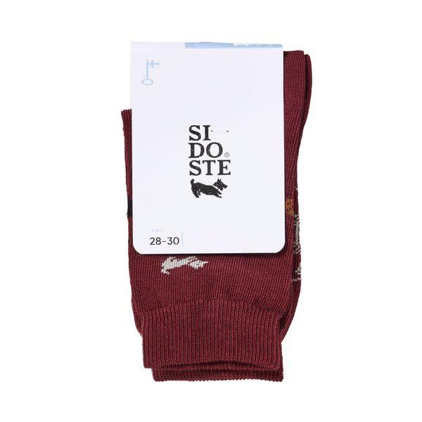 Lasten Voittamattomat koirat, luomupuuvillasukka - viininpunainen